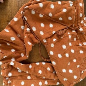 Anthropologie daily practice sweatpants in polka dot size small